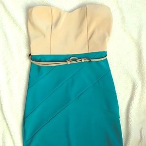 Strapless fitted dress